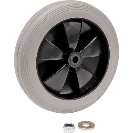 GLOBAL INDUSTRIAL Replacement 8 Rear Wheel for Janitor Cart RP9039